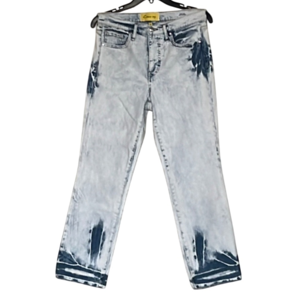 CIRCUS NY Women's High Rise Ankle Slim Straight Leg Jean Ice Blue - 28